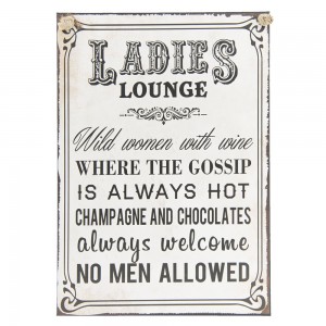 Tablica Ladies lounge..