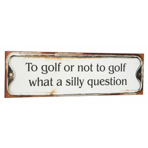Tablica - To golf or not to golf