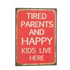 Tablica - Tired parents and happy