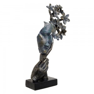Skulptura Obraz in cvetje